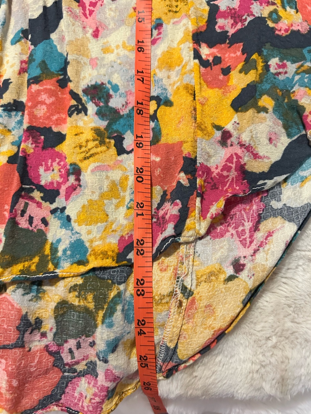 Maeve Multicolor Floral Button-Front Blouse Size 12 - Picture 4 of 5